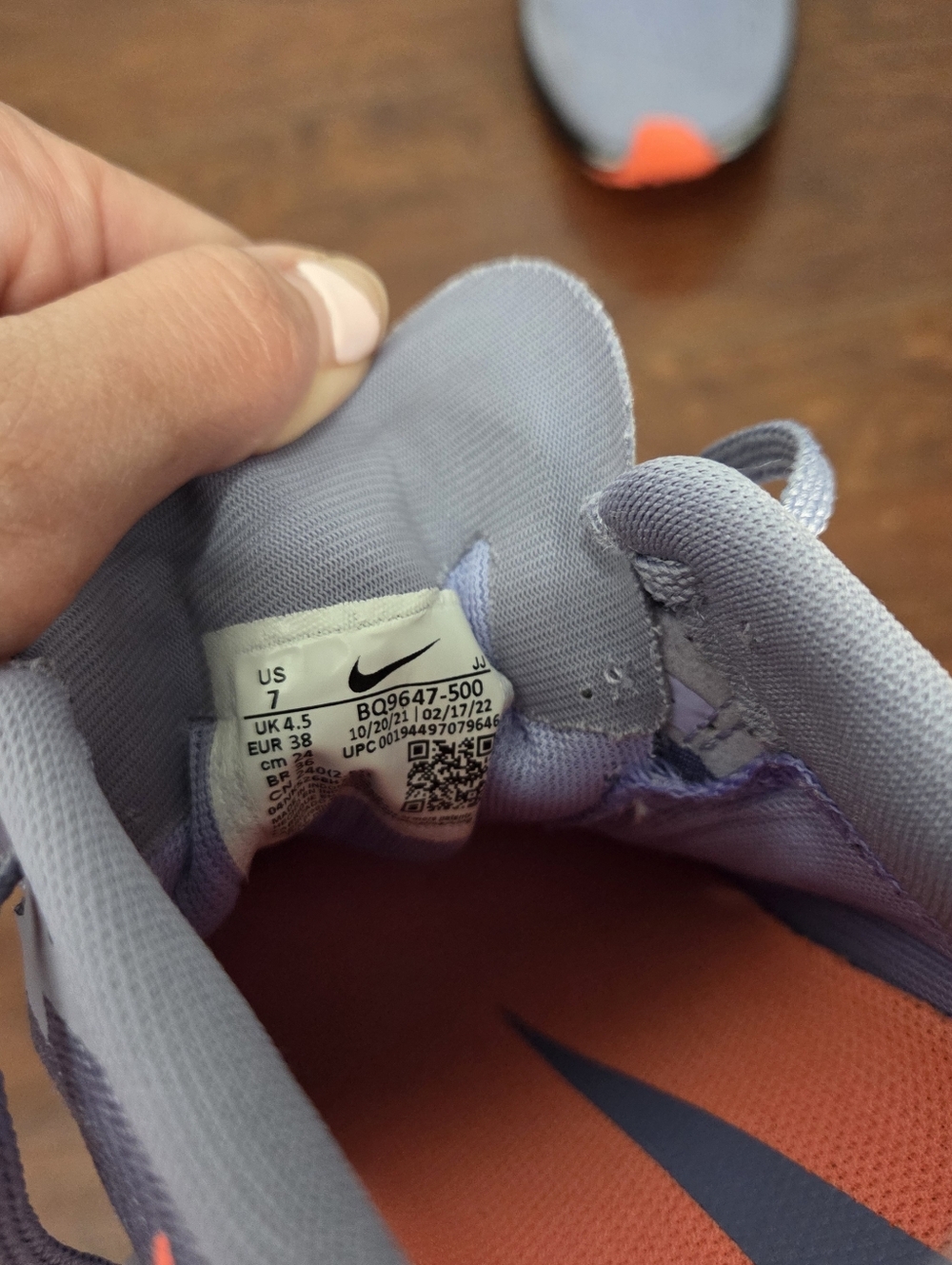 Nike Air Zoom Pegasus 37 Women's Indigo Haze / White Running Shoe Sneakers SZ 7 - Picture 6 of 9